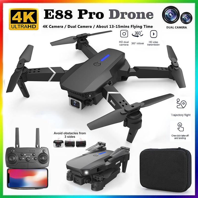 Drone Mapping - 2026 YENİ E88 Profesyonel HD 4K
