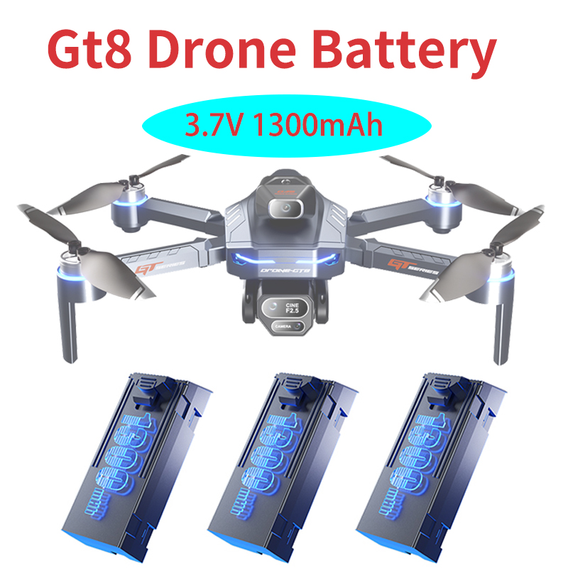 Drone Surveying - Orijinal 3.7V 1300mAh GT8 drone pili